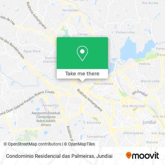 Mapa Condominio Residencial das Palmeiras