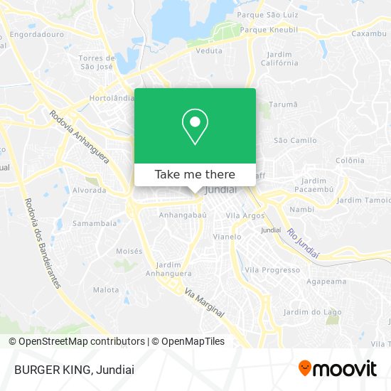 BURGER KING map