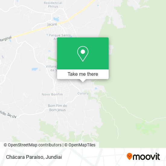 Chácara Paraíso map