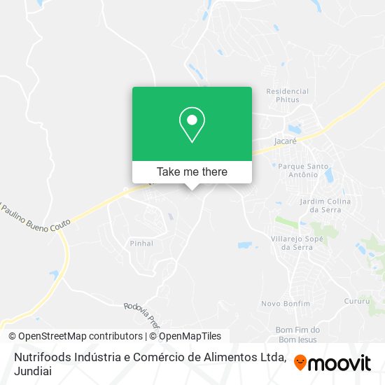 Mapa Nutrifoods Indústria e Comércio de Alimentos Ltda