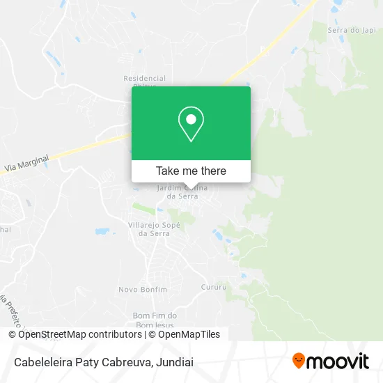 Cabeleleira Paty Cabreuva map