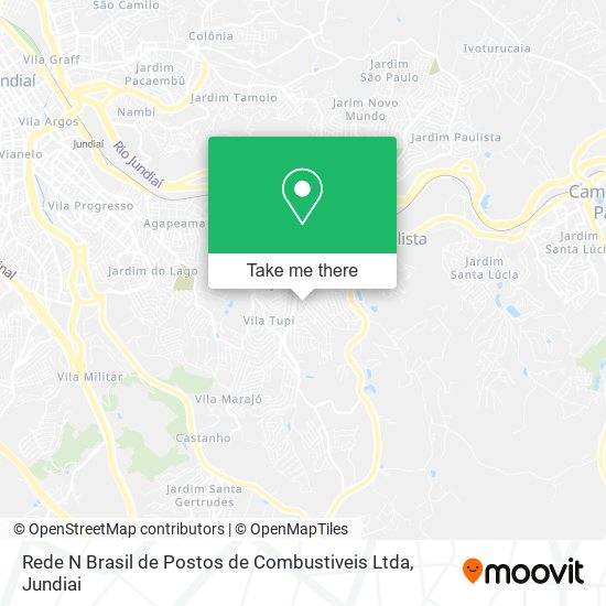 Mapa Rede N Brasil de Postos de Combustiveis Ltda