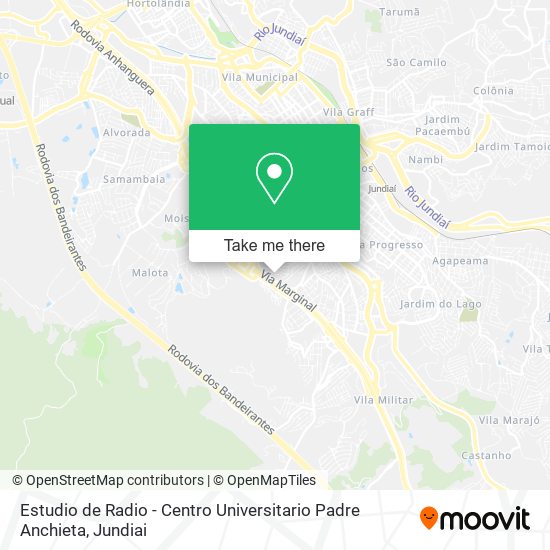 Estudio de Radio - Centro Universitario Padre Anchieta map