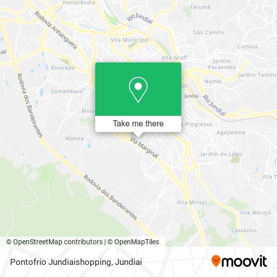 Mapa Pontofrio Jundiaishopping