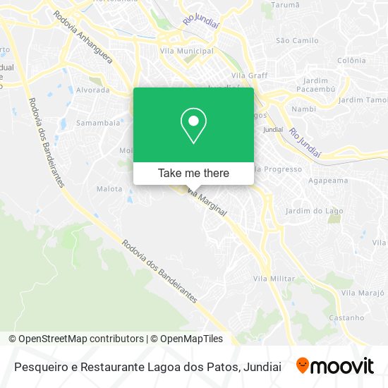 Mapa Pesqueiro e Restaurante Lagoa dos Patos