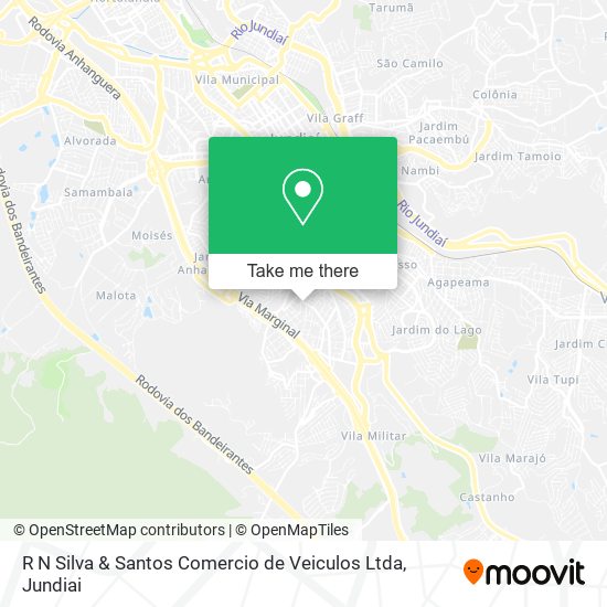 Mapa R N Silva & Santos Comercio de Veiculos Ltda