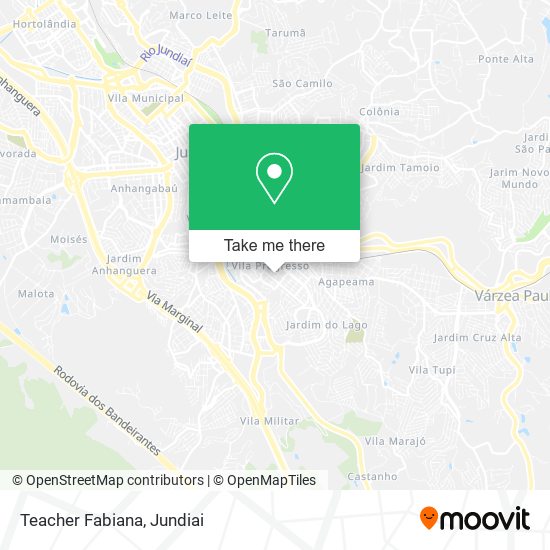 Teacher Fabiana map