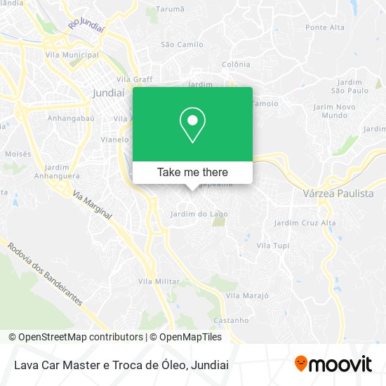 Lava Car Master e Troca de Óleo map