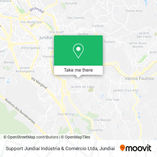 Support Jundiaí Indústria & Comércio Ltda map