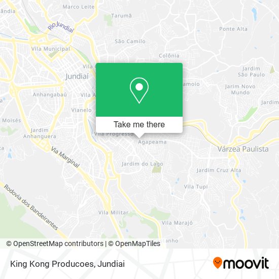 King Kong Producoes map