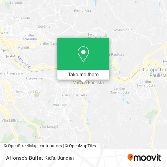Affonso's Buffet Kid's map