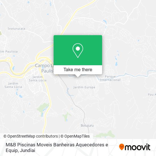 M&B Piscinas Moveis Banheiras Aquecedores e Equip map