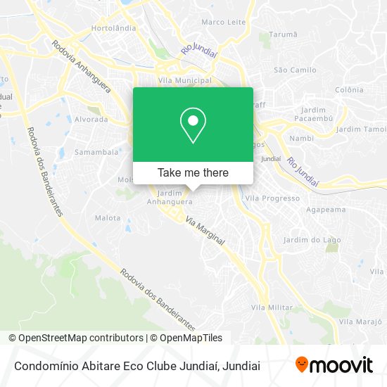 Condomínio Abitare Eco Clube Jundiaí map