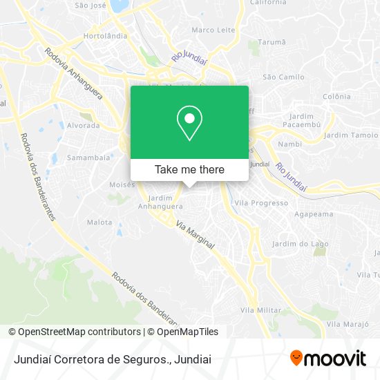 Jundiaí Corretora de Seguros. map