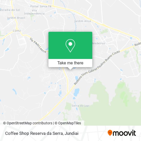 Mapa Coffee Shop Reserva da Serra
