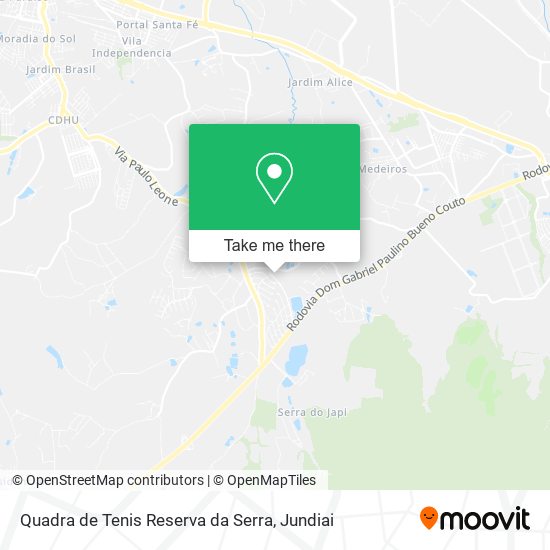Quadra de Tenis Reserva da Serra map