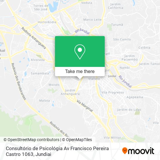 Consultório de Psicológia Av Francisco Pereira Castro 1063 map