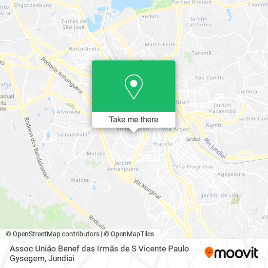 Assoc União Benef das Irmãs de S Vicente Paulo Gysegem map