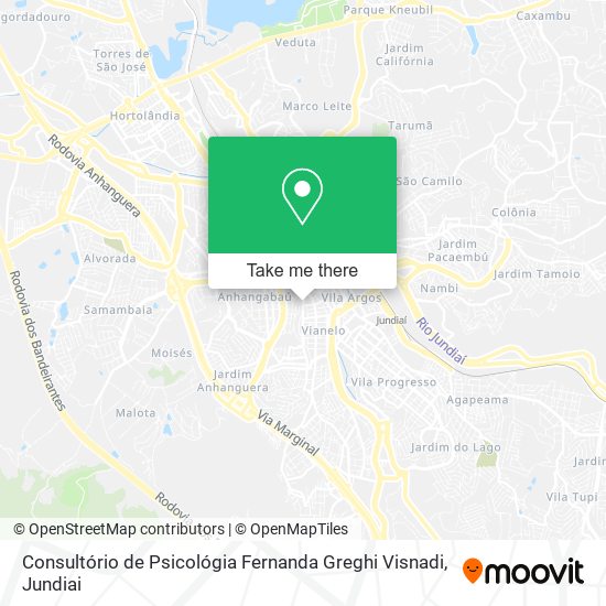 Consultório de Psicológia Fernanda Greghi Visnadi map