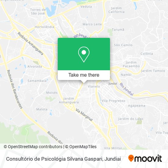 Consultório de Psicológia Silvana Gaspari map