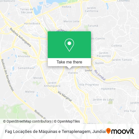 Fag Locações de Máquinas e Terraplenagem map