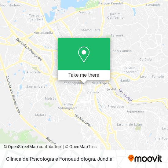 Clínica de Psicologia e Fonoaudiologia map