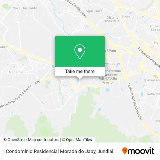 Mapa Condominio Residencial Morada do Japy