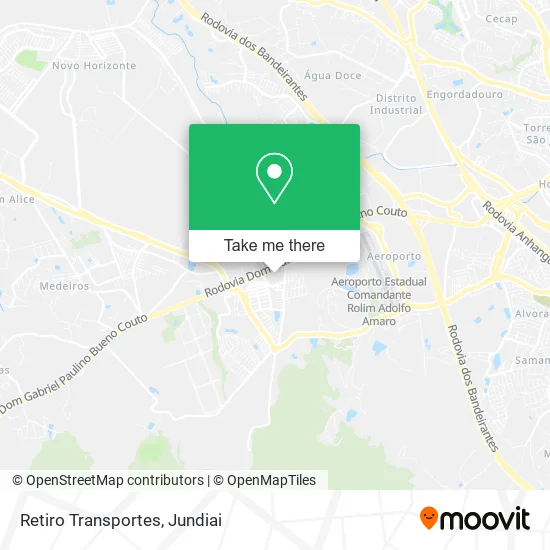 Retiro Transportes map