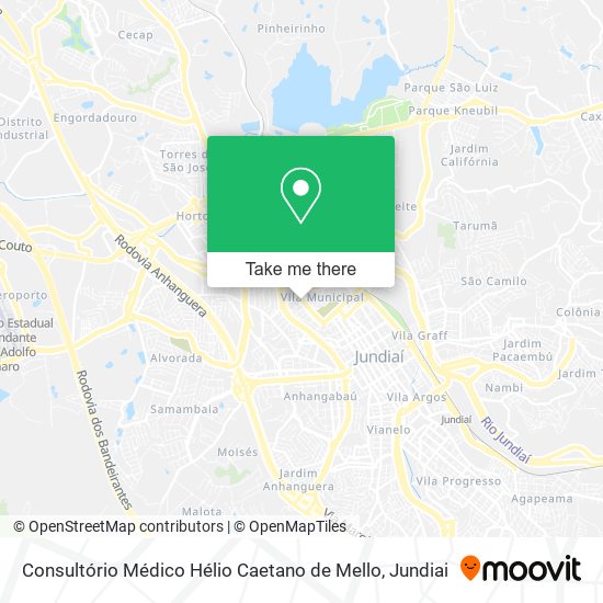 Mapa Consultório Médico Hélio Caetano de Mello