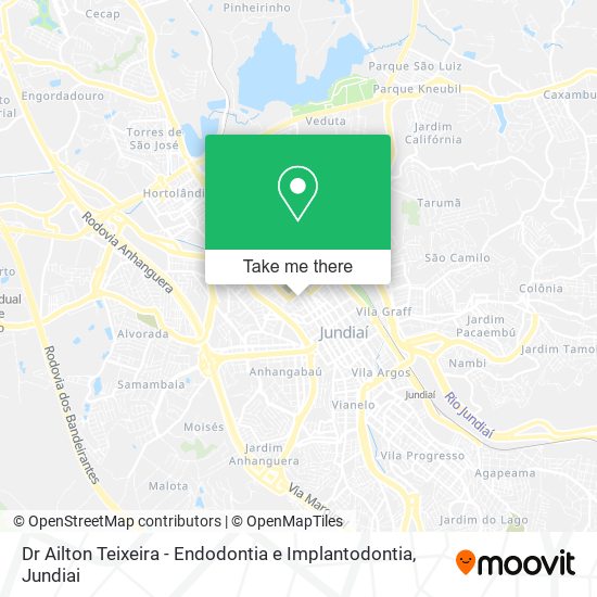 Mapa Dr Ailton Teixeira - Endodontia e Implantodontia