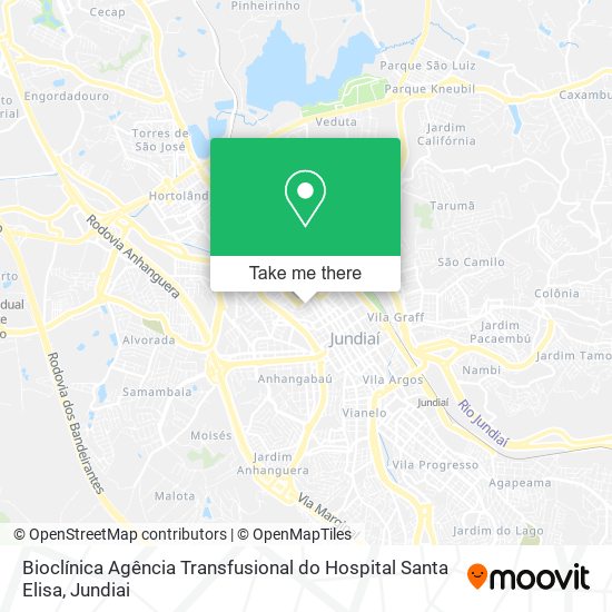 Mapa Bioclínica Agência Transfusional do Hospital Santa Elisa