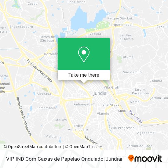 VIP IND Com Caixas de Papelao Ondulado map