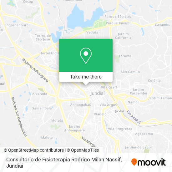 Mapa Consultório de Físioterapia Rodrigo Milan Nassif