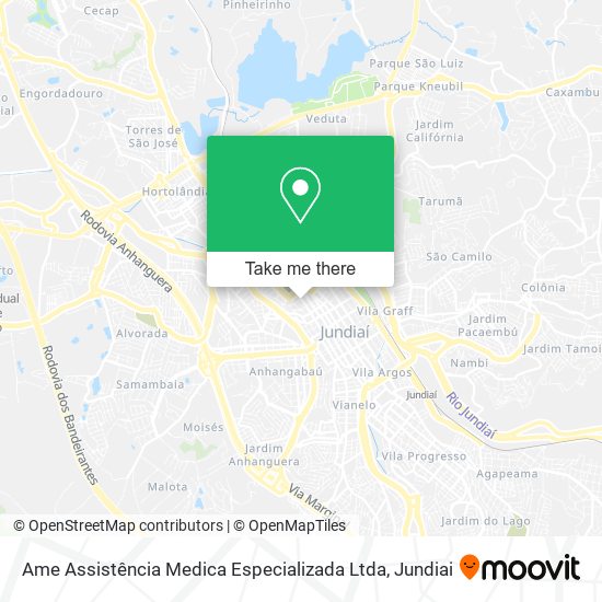 Mapa Ame Assistência Medica Especializada Ltda