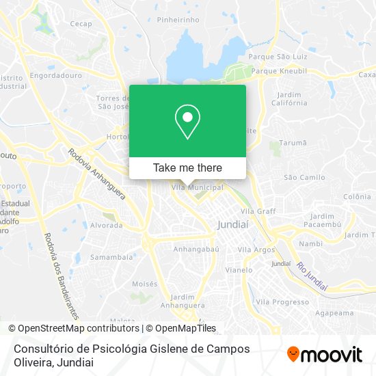 Consultório de Psicológia Gislene de Campos Oliveira map