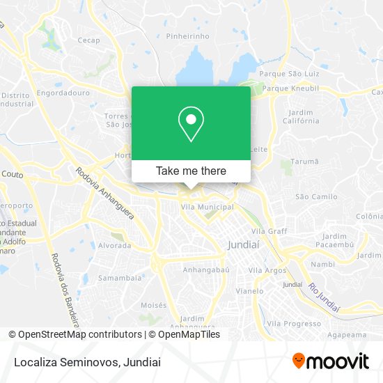 Localiza Seminovos map