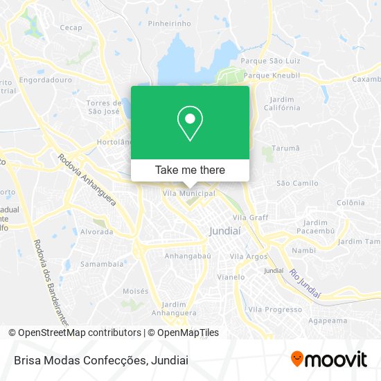 Mapa Brisa Modas Confecções