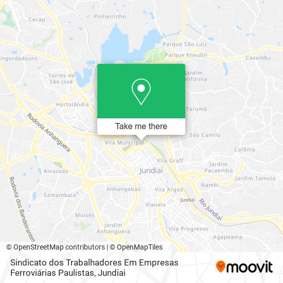 Mapa Sindicato dos Trabalhadores Em Empresas Ferroviárias Paulistas