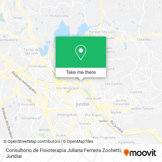 Mapa Consultório de Físioterapia Juliana Ferreira Zochetti
