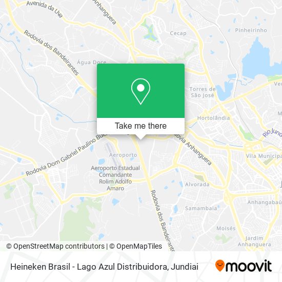 Heineken Brasil - Lago Azul Distribuidora map