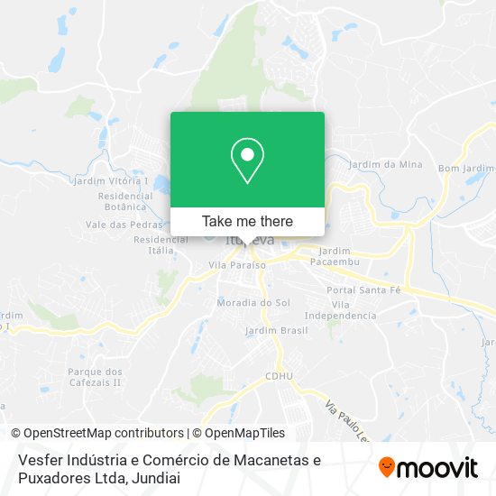 Mapa Vesfer Indústria e Comércio de Macanetas e Puxadores Ltda