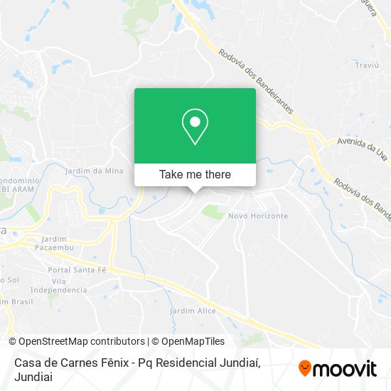 Casa de Carnes Fênix - Pq Residencial Jundiaí map
