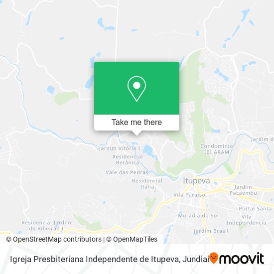 Igreja Presbiteriana Independente de Itupeva map