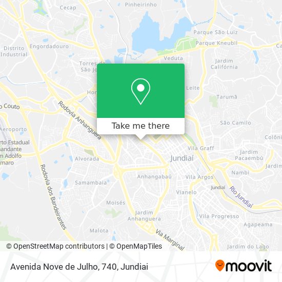 Avenida Nove de Julho, 740 map