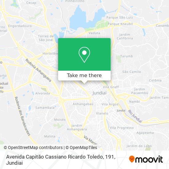 Avenida Capitão Cassiano Ricardo Toledo, 191 map