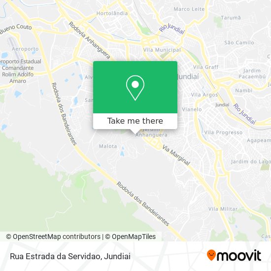 Rua Estrada da Servidao map