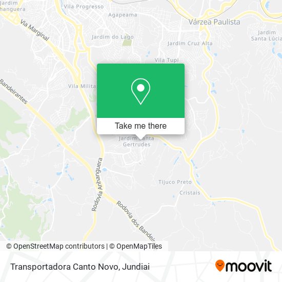 Transportadora Canto Novo map
