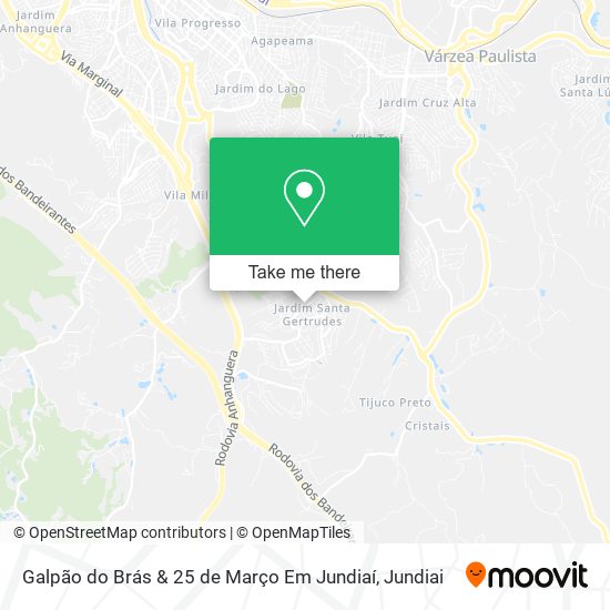 Galpão do Brás & 25 de Março Em Jundiaí map