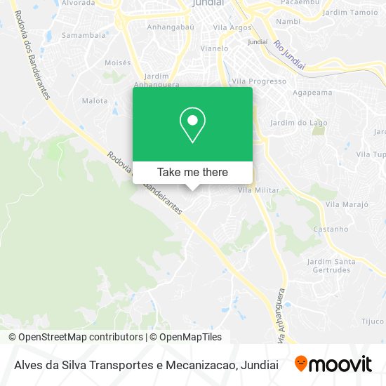 Alves da Silva Transportes e Mecanizacao map