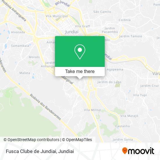 Fusca Clube de Jundiai map